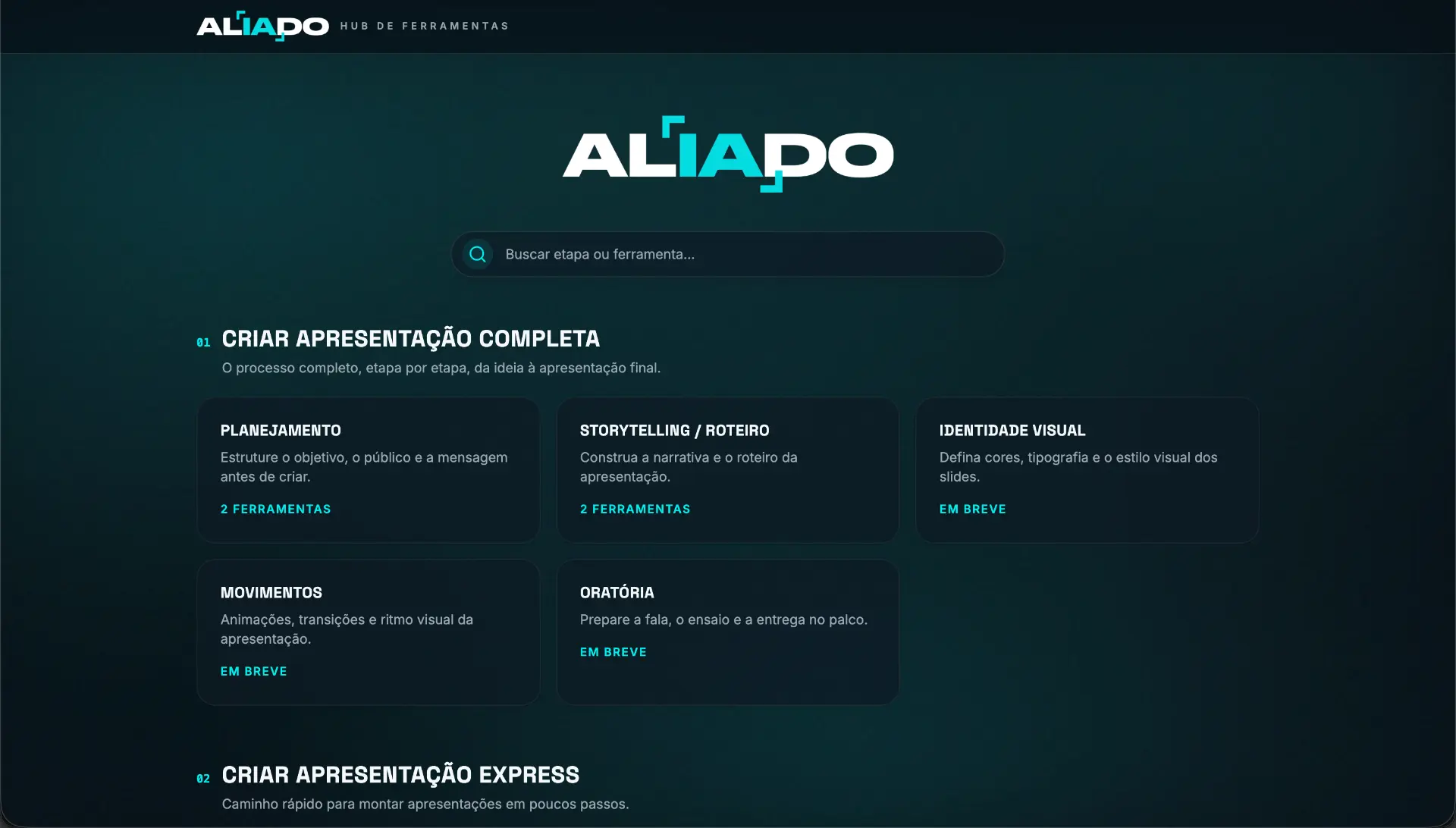 Hub de Ferramentas do AL[IA]DO